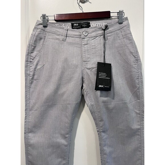 Publish Pants Women Size 29 Light Grey Cotton Straight Leg Mid Rise Relaxed - Picture 3 of 10
